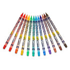 Crayola Crayons de couleur Twistables - 6 paquets de 12 crayons-Lorsque la pointe de votre crayon commence à disparaître, il suffit de tourner le corps en plastique vers le haut pour en avoir plus