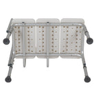 Flash Furniture Banc De Transfert De Bain Et Douche Réglable série HERCULES-Blanc (DCHY3510LWH)-Désinfecter avec un nettoyant à base d'eau