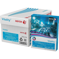 Papier multifonction 30 % recyclé certifié FSC Vitality de Xerox, 20 lb, 8,5 po x 11 po, blanc, 5000 feuilles-Papier polyvalent parfait pour la plupart des travaux