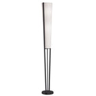 Dainolite - Lampe sur pied à incandescence moderne Dainolite Emotions, 2 lumières, noir mat avec abat-jour blanc-Noir