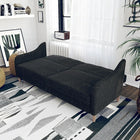 Futon Jasper avec matelas à ressorts - Tissu Gris-Dimensions de la boîte : 45 x 36 x 15 po H.
