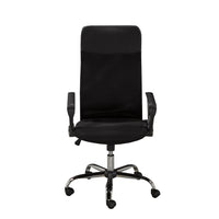 Brassex - Chaise de bureau executif Noah, noir-Chaise à dossier haut et appui-tête offrant un soutien complet de la colonne vertébrale