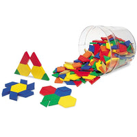 Learning Resources Bloc à motifs, 0,5 cm d'épaisseur-Ces blocs fournissent aux élèves un contexte pour développer un langage lié aux mathématiques et à la géométrie