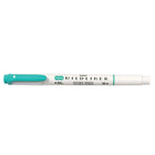 Zebra – Surligneur double pointe style stylo Mildliner, cert d'été doux-Pointe biseauté à double extrémité