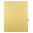 Markmaker - Intercalaires imprimes Legal, Chamois, 1/25th coupe, format lettre, sans trous, 25 tabs/PQT, 5 PQT/Boite, Numero 191-Intercalaires imprimes Legal