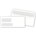 Deluxe - Enveloppes de sécurité autocollantes à double fenêtre, paq./500 (DW3787S-500)-À double fenêtre, autocollantes, sécuritaires