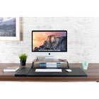ShoppingAll - Premium Ergonomic Monitor Stand Riser- Noyer-Le rehausseur d'ordinateur surélève votre écran de 3,6 pouces pour le placer dans une position ergonomique, à la hauteur des yeux, afin de favoriser une bonne posture, de réduire la fatigue oculaire et les douleurs cervicales.