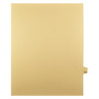 Markmaker - Intercalaires imprimes Legal, Chamois, 1/25th coupe, format lettre, sans trous, 25 tabs/PQT, 5 PQT/Boite, Numero 119-Intercalaires imprimes Legal