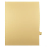 Markmaker - Intercalaires imprimes Legal, Chamois, 1/25th coupe, format lettre, sans trous, 25 tabs/PQT, 5 PQT/Boite, Numero 119-Intercalaires imprimes Legal