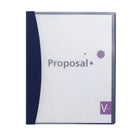 Wilson Jones - Couverture de rapport à pince pivotante cachée - lettre - capacité de 30 feuilles - bleu avec devant transparent-La pince dissimulée offre une apparence propre et professionnelle