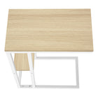 Monarch Specialties - 3677 Table D'Appoint - 25 po H/Naturel/Metal Blanc-9