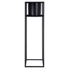 CTG Brands Rectangular Glossy Wall Tile, Black, Grey, 6 Pack-Mesure: la jardinière globale mesure 21,6cm L x 21,6cm l x 80cm H (8,5" L x 8,5" L x 31,5" H)