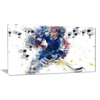 Designart – Hockey de pénalité imprimée sur toile (PT2553-32-16)-Impression
