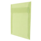 JAM Paper Enveloppes carrées translucides de 5,5 x 5,5 po, vert feuille, 50/paquet-Intérieur vierge où écrire un mot personnalisé