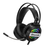 Marvo USB2.0 RGB LED Lighting Surrounding Gaming Headset - Black-Casque de jeu
