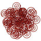 JAM Paper – Trombones en forme de spirale, rouge, 5 paquets de 50, total de 250 (2187138g)-Forme : circulaire