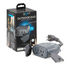 Geeni All Weather Outdoor DUO Double Prise Smart Wi-Fi - Gris-Plastique gris / ABS