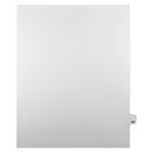Markmaker - Intercalaires imprimes Legal, Blanc, 1/25th coupe, format lettre, sans trous, 25 tabs/PQT, 5 PQT/Boite, Numero 121-Intercalaires imprimes Legal