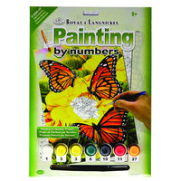Royal & Langnickel - Peinture par numeros Majestic Monarchs-Peinture par numero avec tableau de peinture preimprime et 1 feuille de pratique preimprimee