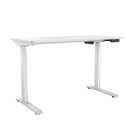 Bureau assis-debout électrique de 23,5 L po de TygerClaw - Blanc-Fonction anti-collision améliorée