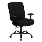 Flash Furniture – Fauteuil de bureau grand et large Hercules, tissu, siège de 22 po larg., capacité de 400 lb, noir-Capacité de poids de 400 lb