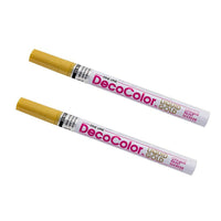 JAM Paper Marqueurs de Peinture Opaque à Traits Fins, Or, 2 / paquet (7665885a)-Couleur :  Or