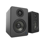 Kanto – Haut-parleurs de table alimentés Kanto YU2 avec DAC USB intégré, noir mat-Avec une entrée AUX de 3,5 mm, le DAC intégré du YU2 vous permet de diffuser de l'audio de haute qualité directement du port USB de votre ordinateur.