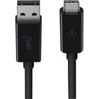 Belkin – Câble USB-A vers USB-C 3.1-Connectez les appareils compatibles USB-C (nouveau Macbook, Chromebook Pixel) aux appareils USB-A standards (portables, disques durs, etc.)