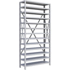 Metalware – Étagère sans boulons RK245, 13 tablettes, 36 x 24 x 76 po, gris clair-Système de tablettes ajustables offrant un espace de rangement solide, mais économique qui convient à vos besoins