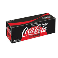 Coca Cola - Cannettes de Coca Cola Zéro Sucre, paquet de 12-Cannettes de 355 ml