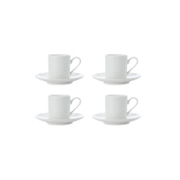 Ensemble de Tasse et Soucoupe Demi de Cachemire - Paquet de 4-Vaisselle