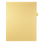 Markmaker - Intercalaires imprimes Legal, Chamois, 1/25th coupe, format lettre, sans trous, 25 tabs/PQT, 5 PQT/Boite, Numero 133-Intercalaires imprimes Legal