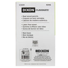 Dixon - Classmate Crayons de bois - Tendre - #2 - Jaune - Paquet de 144-Gomme à effacer sans latex