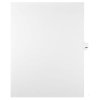 Mark Maker – Onglets séparateurs juridiques blancs, 1/25 onglets, format lettre, sans trous, numéro 187, 25/paquet-Onglets séparateurs blancs, 1/25 onglets