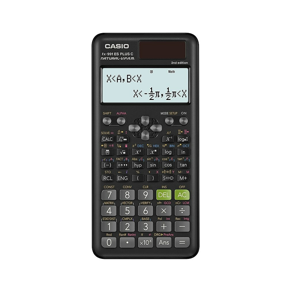 Casio – Calculatrice scientifique Natural Express FX-991ESPLUS, noir