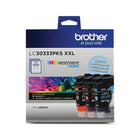 Brother – Ensemble de cartouches d'encre couleur Inkvestment LC30333PKS à très haut rendement-L'encre authentique Brother produit des impressions aux couleurs riches et vives qui durent lontemps