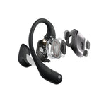 Shokz - Micro antibruit pour casque Bluetooth OpenFit à conduction d’air autour de l’oreille - OpenBass - Noir-Confort Autour de l'Oreille : Ajustement sûr pour un port prolongé agréable.