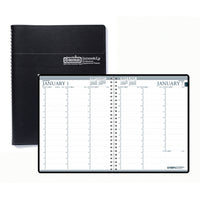 House of Doolittle Professional Agenda hebdomadaire 2 ans, 8-1/2" x 11", noir-24 mois : janvier - décembre