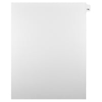 Markmaker - Intercalaires imprimes Legal, Blanc, 1/25th coupe, format lettre, sans trous, 25 tabs/PQT, 5 PQT/Boite, Numero 176-Intercalaires imprimes Legal