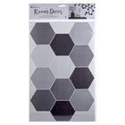 CTG – Autocollants muraux à motif hexagonal, gris, 6 pièces-Dimension parfaite: les décalques globales mesurent 28cm L x 48,5cm H (11,02" L x 19,1" H) et peuvent être placées dans n'importe quel ordre sur le mur