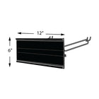 Azar Displays – Porte-affiche pour illustration, 6 x 12 po (600612-BLK)-Métal noir