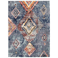 ECARPETGALLERY - Tapis Morocco Mosaique Bleu 6'7" x 9'6"-6 pi 7 po x 9 pi 6 po