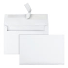 Staples - Enveloppes d'invitation A9 Quick Stripâ„¢, blanches, 5 3/4 po x 8 3/4 po, bte/50-Rabat carré avec joint latéral