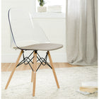 South Shore - Chaise de bureau Annexe style tour Eiffel, transparent et gris (100276)-Hauteur du siège : 17,52 po