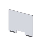 Avant de pare-haleine modulaire Mark Maker - Acrylique transparent de 1/4" - panneau de 35,5" de largex31,5"H-2 rails inférieurs-Fixez les côtés des panneaux modulaires pour étendre la longueur de votre diviseur à l'aide de charnières en plastique (charnières flexibles).