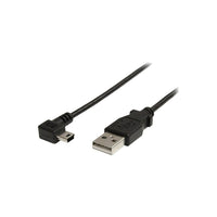 StarTech  Câble USB A/Mini B mâle à mâle USB2HABM3RA de 3 pi-Interface USB 2.0 haute vitesse pouvant transférer des données à des vitesses de 482 Mb/s