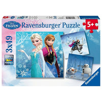 Ravensburger - Aventures au pays des neiges, 3 casse-têtes-Puzzle pour enfants