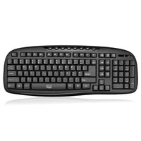 Adesso WKB-1330CB Ensemble clavier et souris de bureau sans fil 2,4 GHz-Technologie sans fil Fonctionne jusqu'à 30 pieds de distance sans fil.
