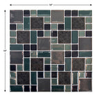 CTG Brands Multi Square Glossy Wall Tile, 10" x 10", Black, 6 Pack-Polyvalent: utilisez les collants muraux pour dosseret à peler et coller pour les murs d'évier de cuisine, le dosseret de salle de bain, les murs de chambre à coucher, la buanderie, l'escalier ou sur toute autre surface plane non poreuse