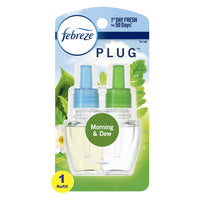 Febreze - Recharge d’huile parfumée pour assainisseur d’air éliminateur d’odeurs Plug, parfum Meadows & Rain-Plutôt que de masquer les odeurs, il les élimine et laisse un parfum frais et léger